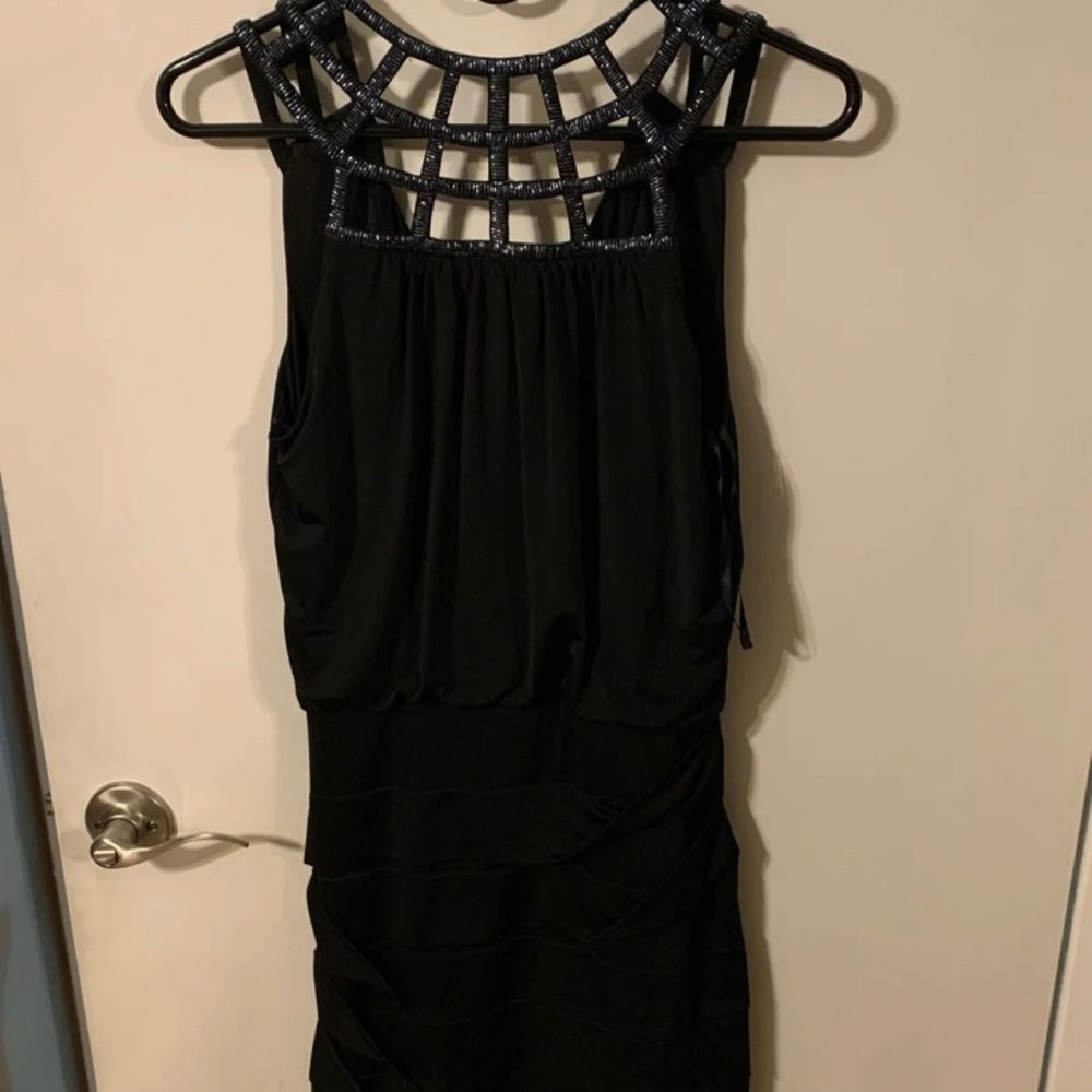 Black cocktail dress